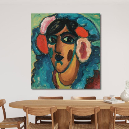 Infanta Spagnolo Spagnolo Infanta Alexej von Jawlensky avj43 quadro stampato su tela