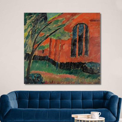 Chiesa A Prerow Chiesa A Prerow Alexej von Jawlensky avj45 quadro stampato su tela