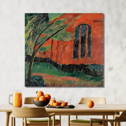 Chiesa A Prerow Chiesa A Prerow Alexej von Jawlensky avj45 quadro stampato su tela