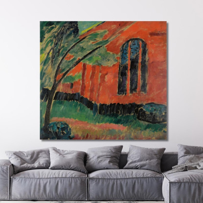Chiesa A Prerow Chiesa A Prerow Alexej von Jawlensky avj45 quadro stampato su tela