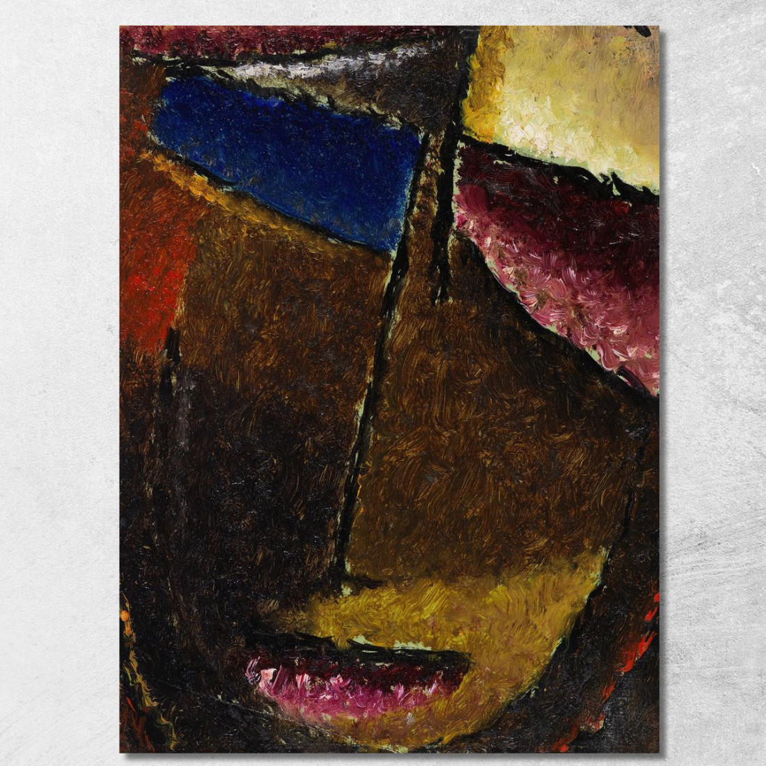 Piccola Testa Astratta Alexej von Jawlensky avj46 quadro stampato su tela