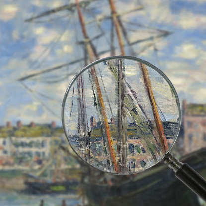 Barca Sdraiata Con La Bassa Marea Claude Monet mnt130 quadro stampato su tela