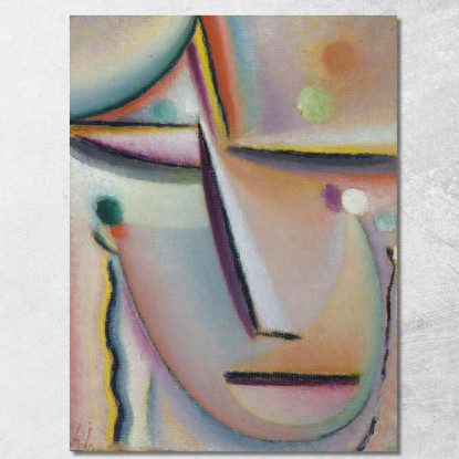 Meditazione La Preghiera Alexej von Jawlensky avj64 quadro stampato su tela