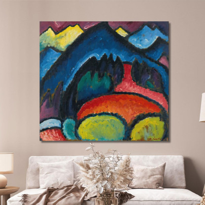 Monti Dell'Oberstdorf Alexej von Jawlensky avj75 quadro stampato su tela