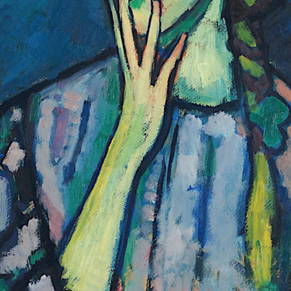 Ritratto Di Una Ragazza Alexej von Jawlensky avj77 quadro stampato su tela