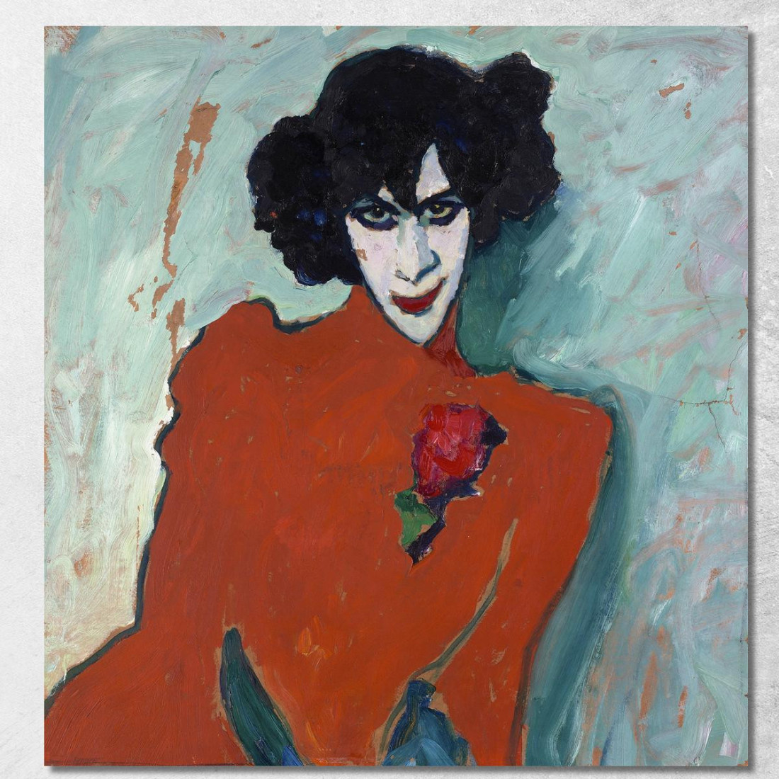 Ritratto Del Ballerino Alexander Sacharoff Alexej von Jawlensky avj80 quadro stampato su tela Ritratto Del Ballerino Alexander Sacharoff Alexej von Jawlensky avj80 quadro stampato su tela