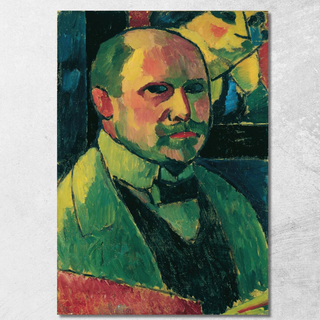 Auto Ritratto Alexej von Jawlensky avj86 quadro stampato su tela Auto Ritratto Alexej von Jawlensky avj86 quadro stampato su tela