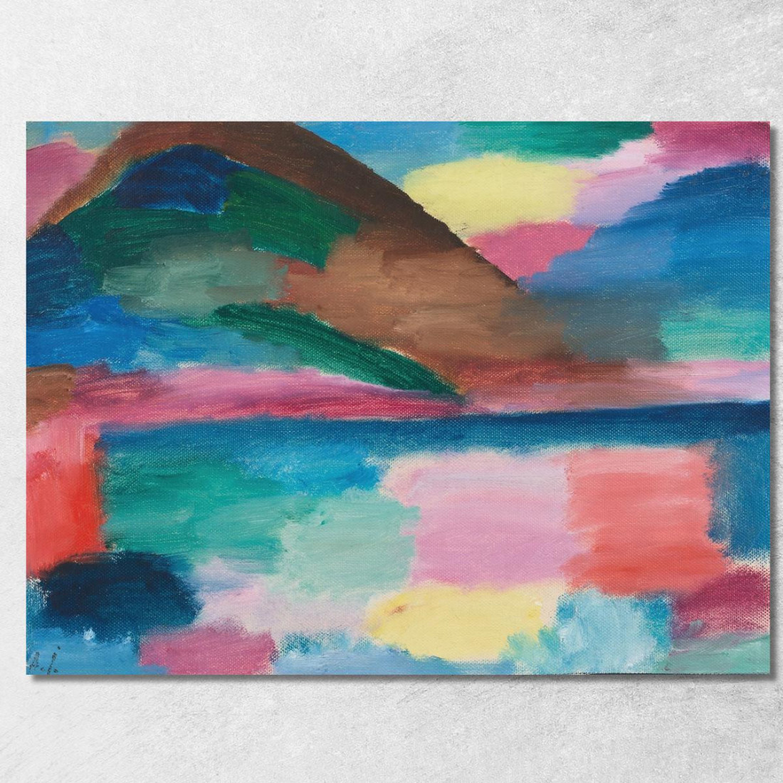 Giornata Estiva Ad Ascona Alexej von Jawlensky avj90 quadro stampato su tela Giornata Estiva Ad Ascona Alexej von Jawlensky avj90 quadro stampato su tela