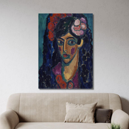 Spagnolo Alexej von Jawlensky avj92 quadro stampato su tela