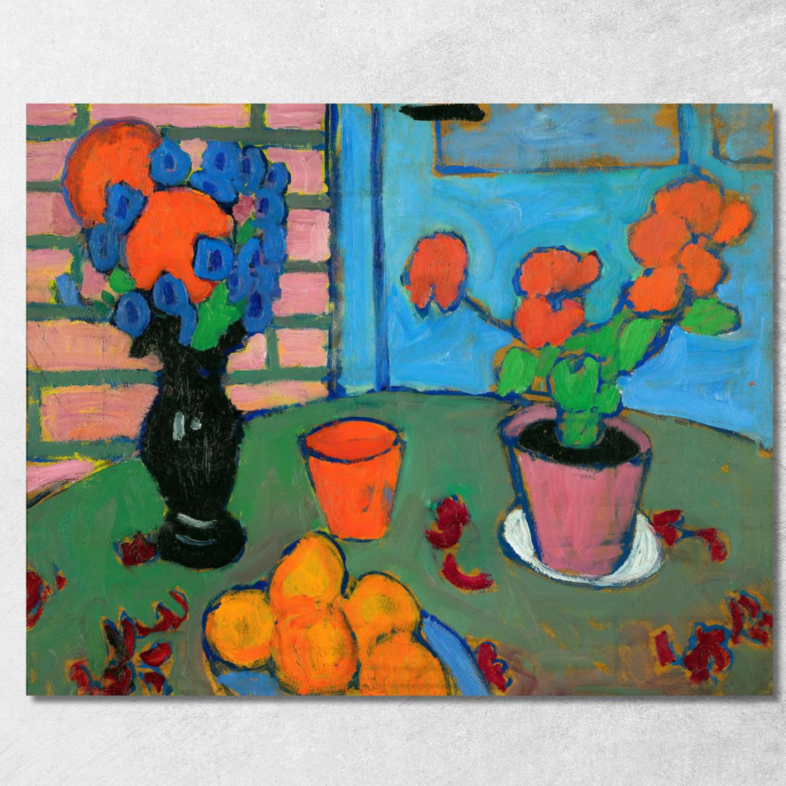 Natura Morta Con Fiori E Arance Alexej von Jawlensky avj101 quadro stampato su tela Natura Morta Con Fiori E Arance Alexej von Jawlensky avj101 quadro stampato su tela