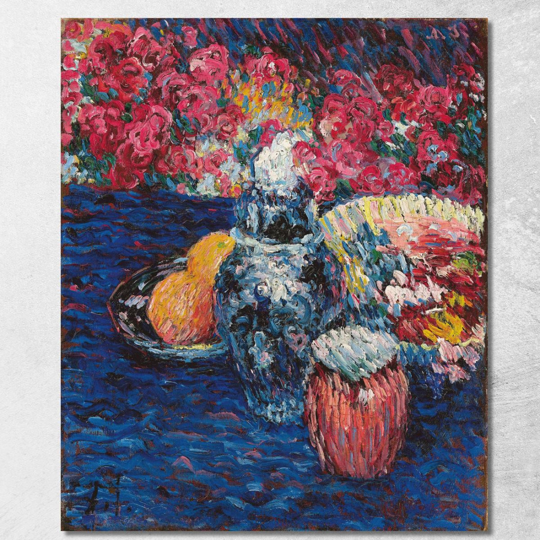 Natura Morta Con Fiori E Frutti Alexej von Jawlensky avj103 quadro stampato su tela Natura Morta Con Fiori E Frutti Alexej von Jawlensky avj103 quadro stampato su tela