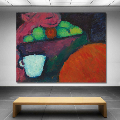 Natura Morta Con Tazza Alexej von Jawlensky avj104 quadro stampato su tela