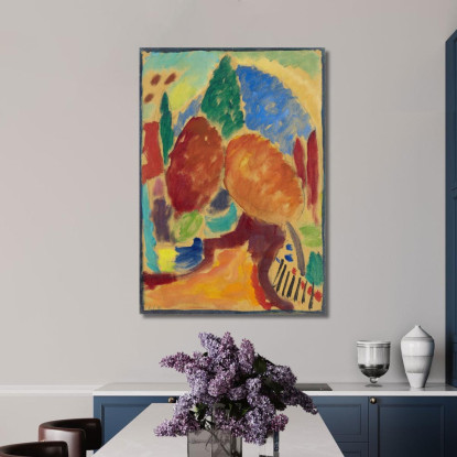 Il Sentiero Arancione Alexej von Jawlensky avj116 quadro stampato su tela