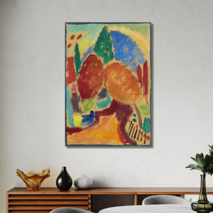 Il Sentiero Arancione Alexej von Jawlensky avj116 quadro stampato su tela