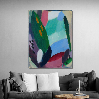 Variazione N. 10  Alexej von Jawlensky avj122 quadro stampato su tela