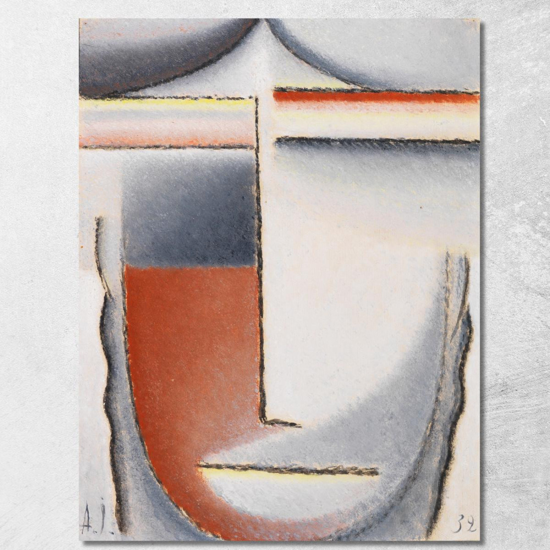 Umore Invernale Testa Astratta Alexej von Jawlensky avj130 quadro stampato su tela Umore Invernale Testa Astratta Alexej von Jawlensky avj130 quadro stampato su tela