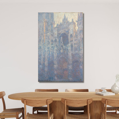 Il Portale Della Cattedrale Di Rouen Nella Luce Del Mattino Claude Monet mnt147 quadro stampato su tela