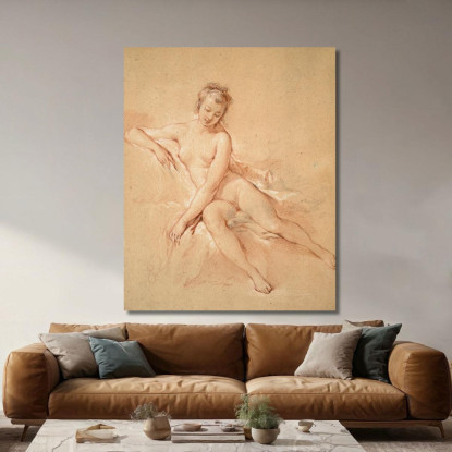 Un Nudo Femminile Seduto François Boucher fbc3 quadro stampato su tela