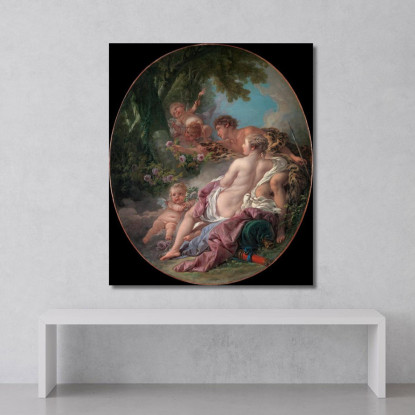 Angelica E Medoro François Boucher fbc10 quadro stampato su tela