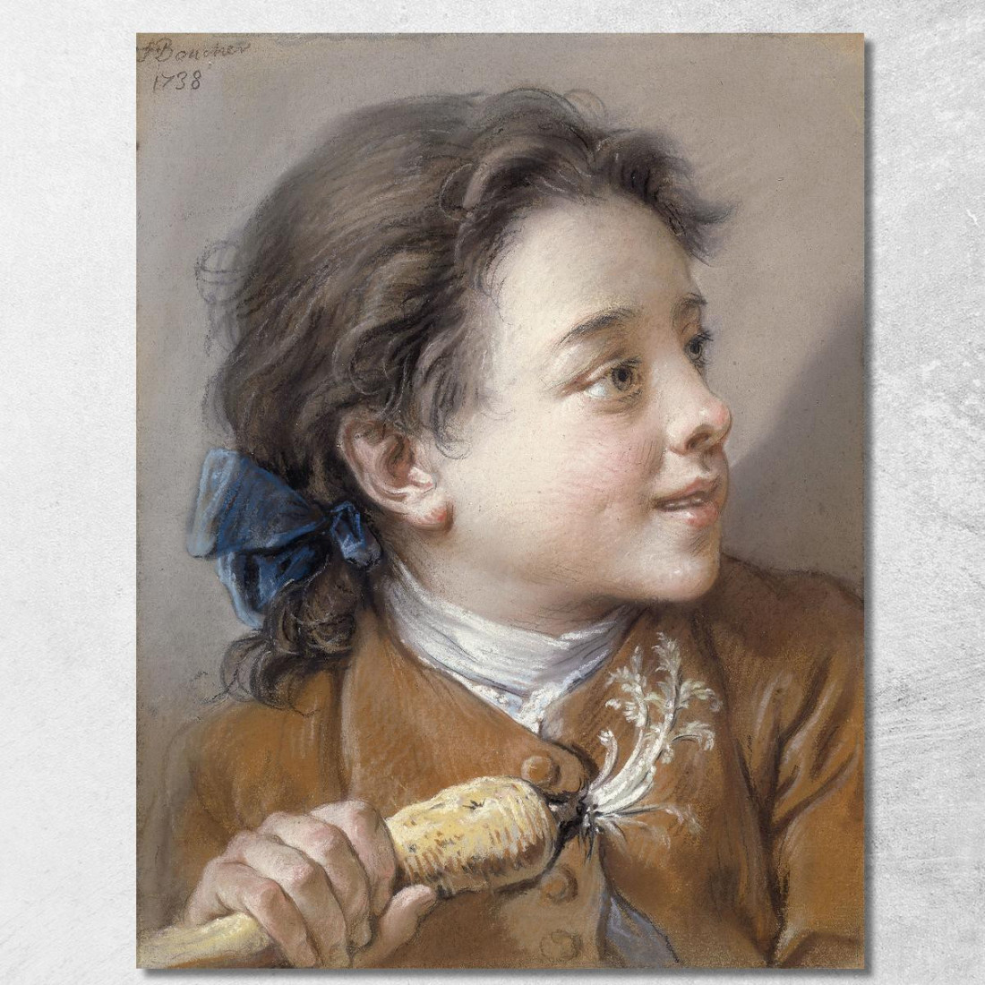 Ragazzo Con Una Carota François Boucher fbc18 quadro stampato su tela Ragazzo Con Una Carota François Boucher fbc18 quadro stampato su tela