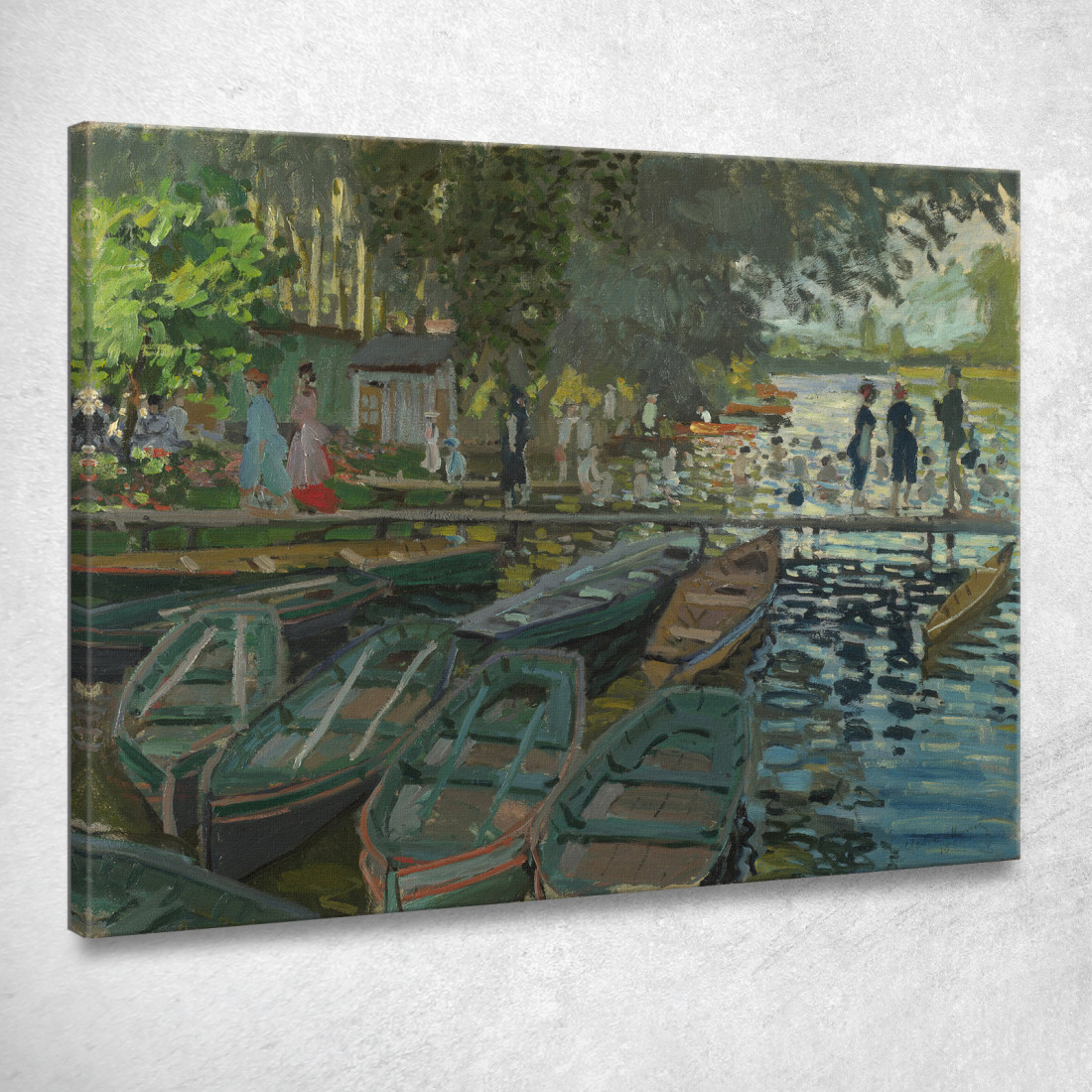 Bagnanti Alla Grenouillère Claude Monet mnt152 quadro stampato su tela Bagnanti Alla Grenouillère Claude Monet mnt152 quadro stampato su tela