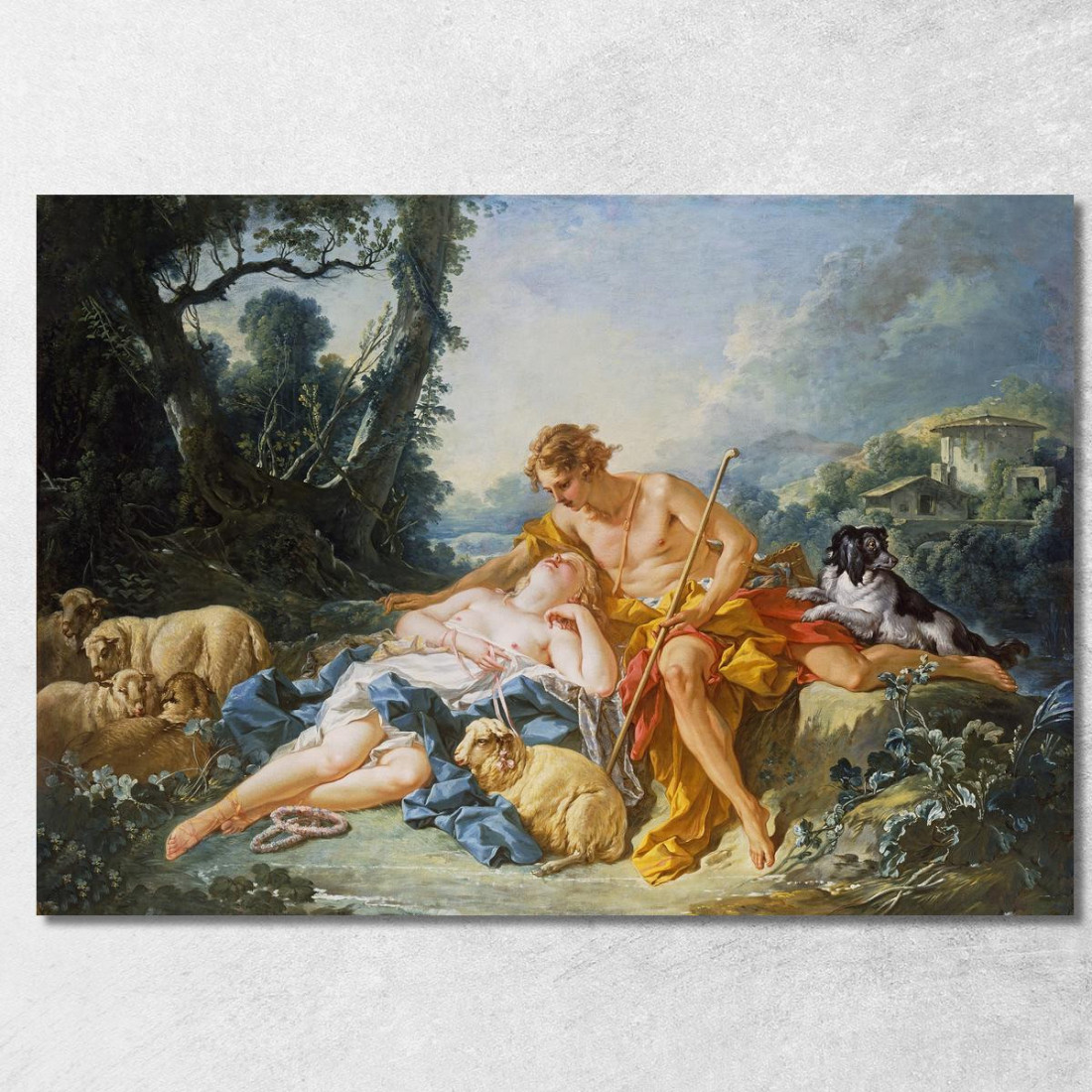 Dafni E Cloe François Boucher fbc26 quadro stampato su tela Dafni E Cloe François Boucher fbc26 quadro stampato su tela