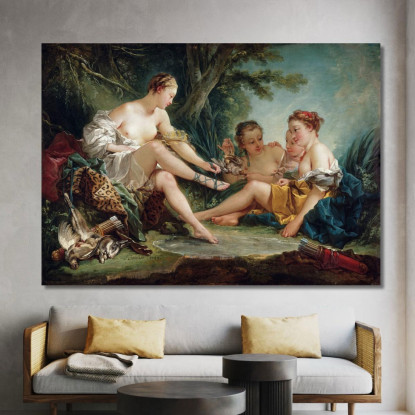 Diana Ritorna Dalla Caccia François Boucher fbc29 quadro stampato su tela