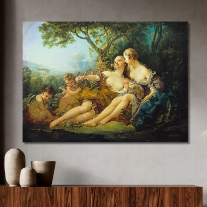 Erigone Conquistò Erigone Vanitosa François Boucher fbc30 quadro stampato su tela