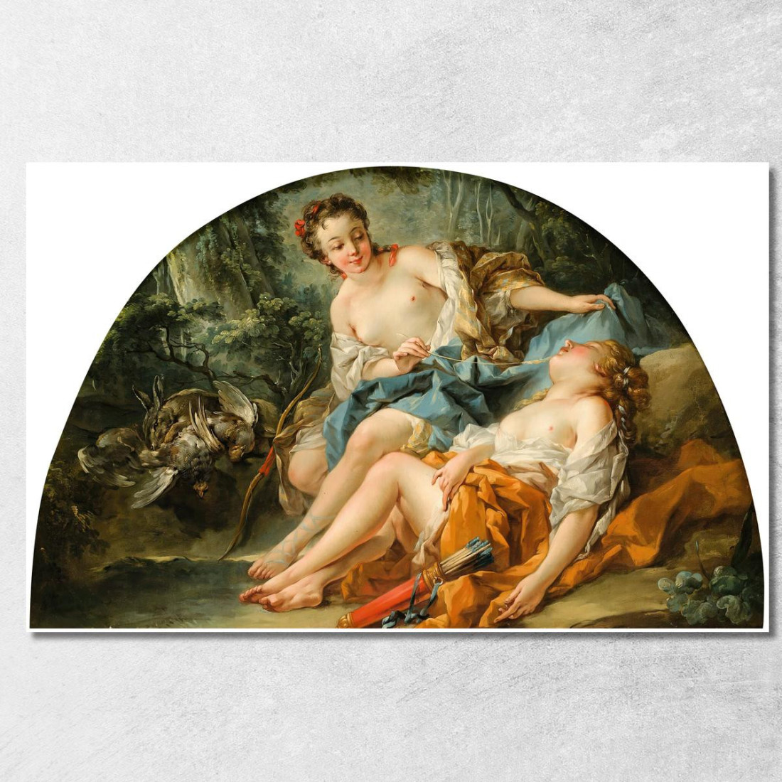 Ninfe A Caccia François Boucher fbc34 quadro stampato su tela Ninfe A Caccia François Boucher fbc34 quadro stampato su tela