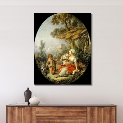 La Madre Felice François Boucher fbc50 quadro stampato su tela