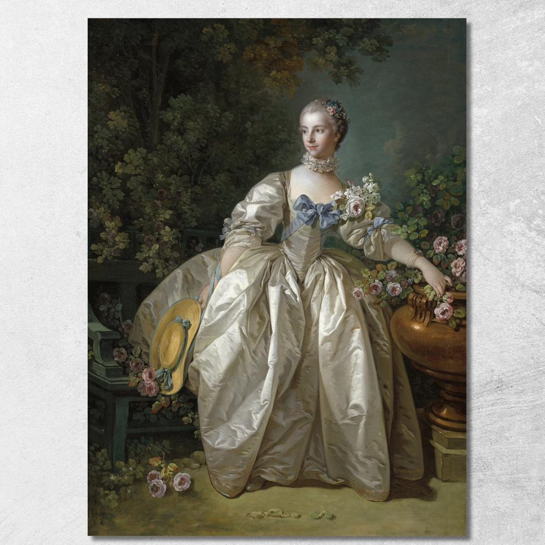 La Signora Bergeret François Boucher fbc51 quadro stampato su tela La Signora Bergeret François Boucher fbc51 quadro stampato su tela