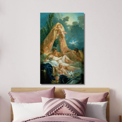 Marte E Venere Sorpresi Da Vulcano François Boucher fbc55 quadro stampato su tela