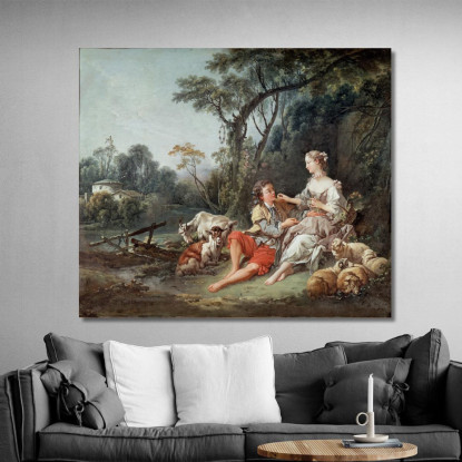 Sta Pensando All'Uva? François Boucher fbc68 quadro stampato su tela