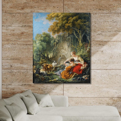 Leggere La Lettera François Boucher fbc72 quadro stampato su tela