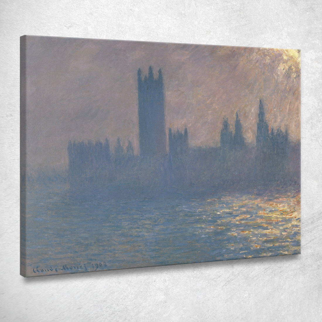 Camere Del Parlamento Effet De Soleil Claude Monet mnt159 quadro stampato su tela