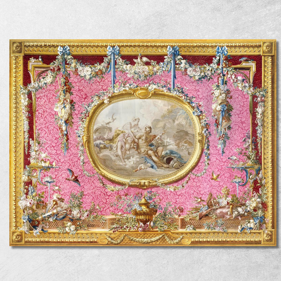 Arazzo Venere Alla Fucina Di Vulcano François Boucher fbc82 quadro stampato su tela Arazzo Venere Alla Fucina Di Vulcano François Boucher fbc82 quadro stampato su tela