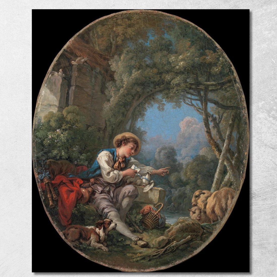 Il Dispaccio Del Messaggero François Boucher fbc90 quadro stampato su tela Il Dispaccio Del Messaggero François Boucher fbc90 quadro stampato su tela