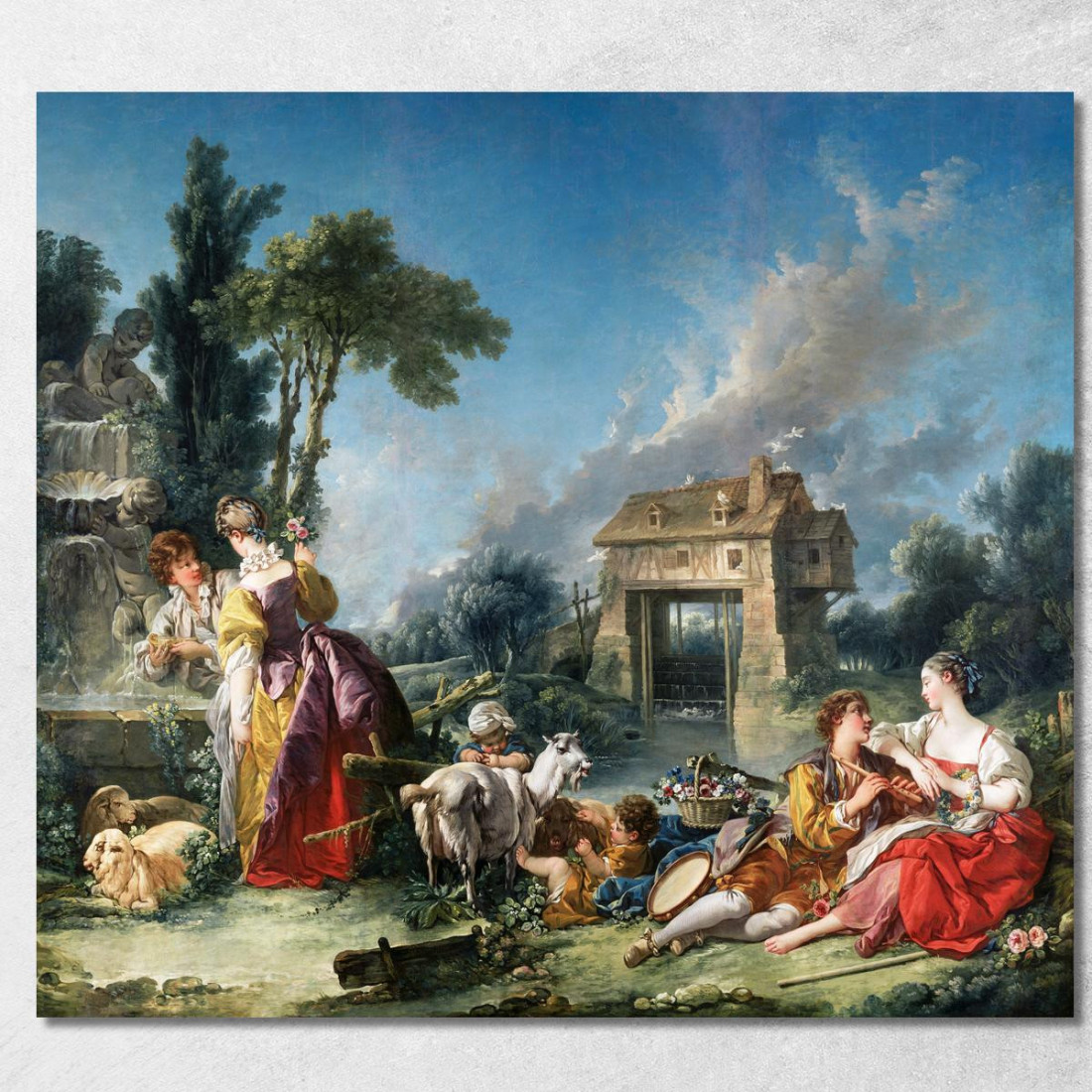 La Fontana Dell'Amore François Boucher fbc92 quadro stampato su tela La Fontana Dell'Amore François Boucher fbc92 quadro stampato su tela