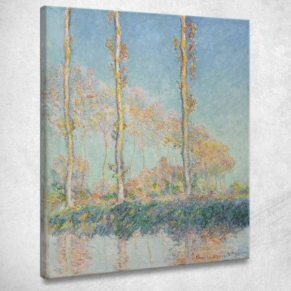 Pioppi Claude Monet mnt162 quadro stampato su tela