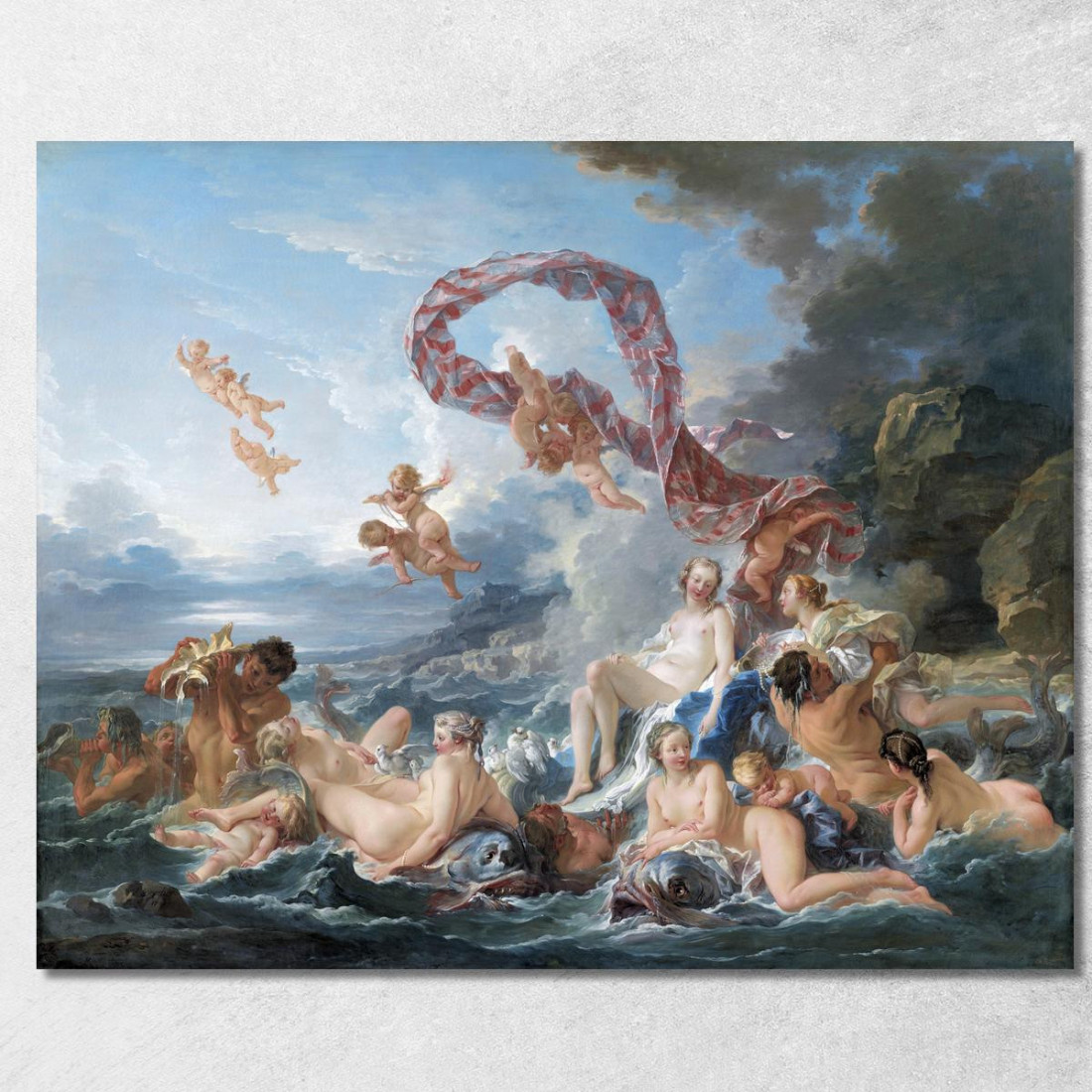 Il Trionfo Di Venere François Boucher fbc104 quadro stampato su tela Il Trionfo Di Venere François Boucher fbc104 quadro stampato su tela