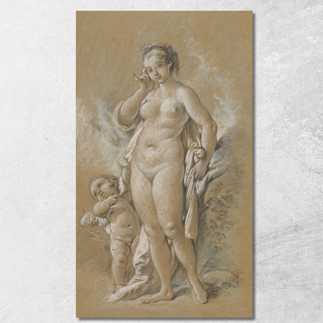 Venere E Cupido 2 François Boucher fbc106 quadro stampato su tela Venere E Cupido 2 François Boucher fbc106 quadro stampato su tela