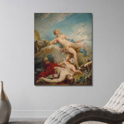 Venere Scopre Il Defunto Adone François Boucher fbc108 quadro stampato su tela