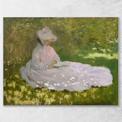 Primavera Claude Monet mnt168 quadro stampato su tela