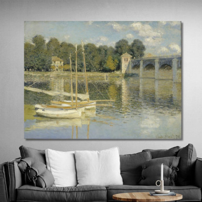 Il Ponte Dell'Argenteuil Claude Monet mnt171 quadro stampato su tela