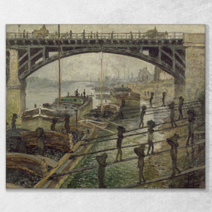 I Carboni Claude Monet mnt173 quadro stampato su tela