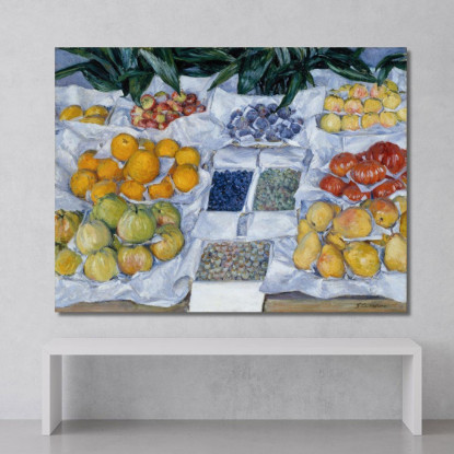 Frutta Esposta Su Un Supporto Gustave Caillebotte gcl6 quadro stampato su tela