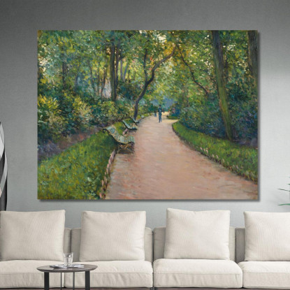 Parco Monceau Gustave Caillebotte gcl11 quadro stampato su tela