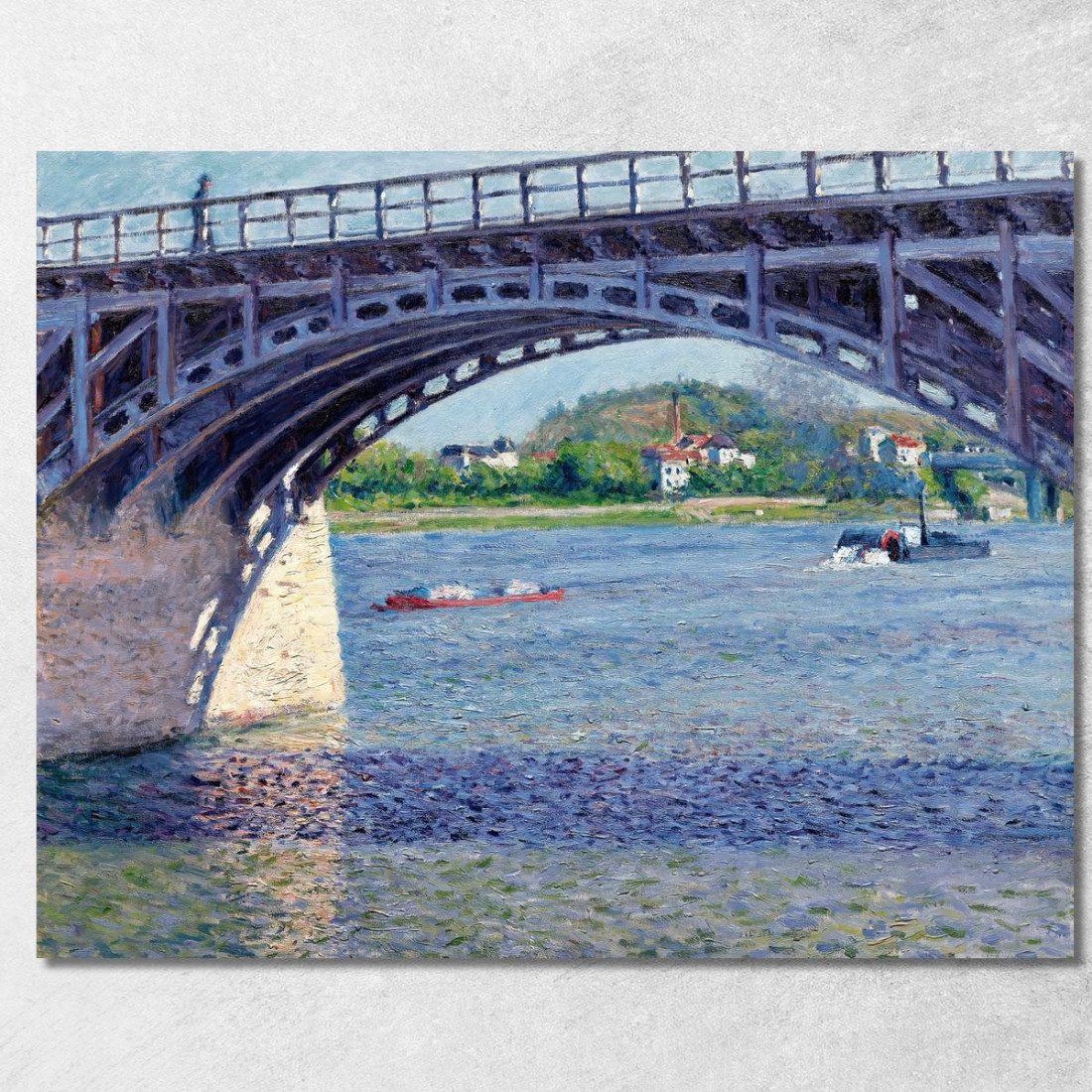 Il Ponte D'Argenteuil E La Senna Gustave Caillebotte gcl13 quadro stampato su tela Il Ponte D'Argenteuil E La Senna Gustave Caillebotte gcl13 quadro stampato su tela