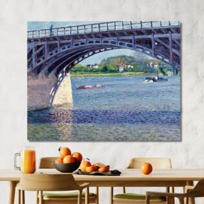 Il Ponte D'Argenteuil E La Senna Gustave Caillebotte gcl13 quadro stampato su tela