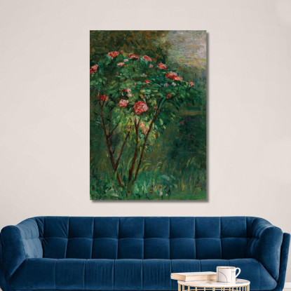 Il Cespuglio Di Rose In Fiore Gustave Caillebotte gcl14 quadro stampato su tela